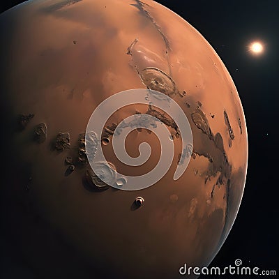 the red planet Mars Stock Photo