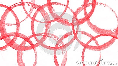 Red planet nature digital watercolor background, raster illustration Stock Photo
