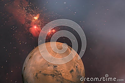 Red planet Stock Photo