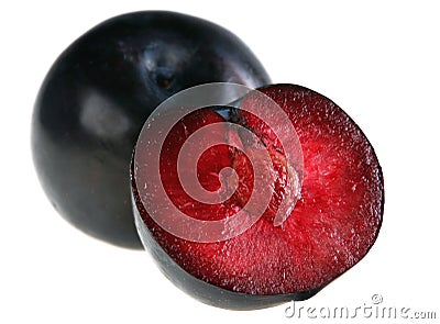 Red plum Stock Photo