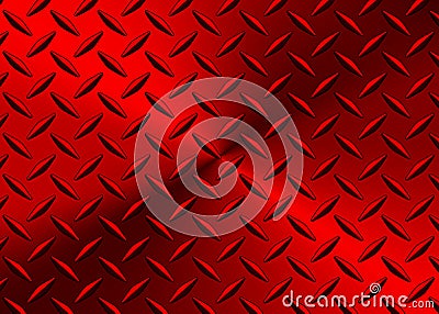 Red polished steel texture background Vector Illustration