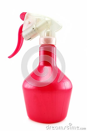 Red pulverizer Stock Photo