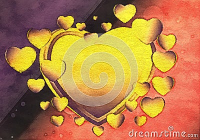 Red Purple and Yellow Valentine Texture Background Graphic Stock Photo