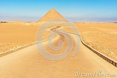Red pyramid in Dahshur, Egypt Editorial Stock Photo