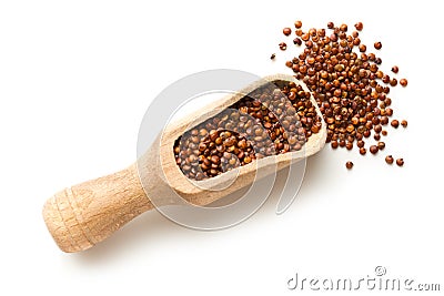 Red quinoa seeds. Stock Photo