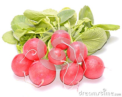 Red radish isolated on white background Stock Photo