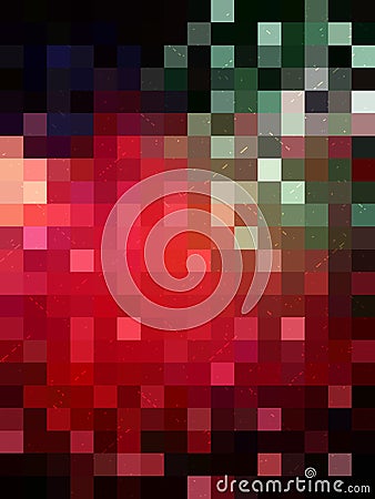 Red rectangles and crease line background Vector Illustration