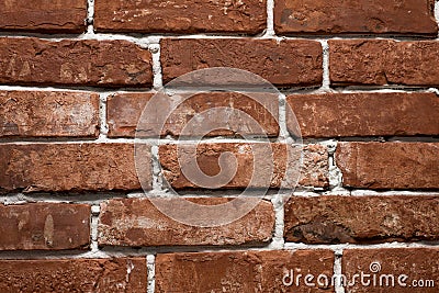 Red and red brick wall close. Template for designers Stock Photo