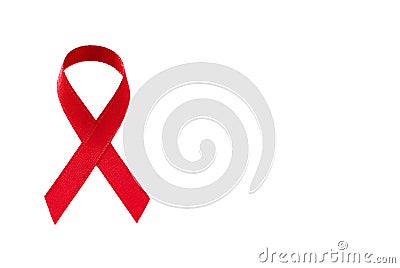 Red Ribbon Stock Photo