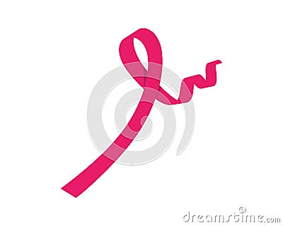 Red ribbon Vector illustration Vector Illustration