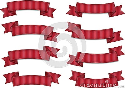 Red ribbon Vector Illustration