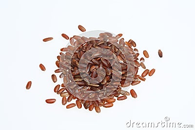 Red rice, a varity called Camargue rice Stock Photo