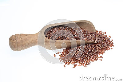 Red rice, a varity called Camargue rice Stock Photo