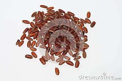 Red rice, a varity called Camargue rice Stock Photo