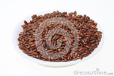 Red rice, a varity called Camargue rice Stock Photo