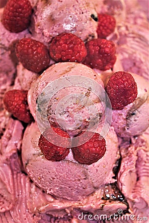 Cool, Rich, Creamy Ice Cream Stock Photo