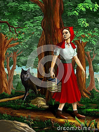 Red Riding Hood Stock Photo