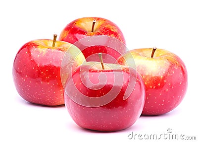 Red ripe apples Stock Photo