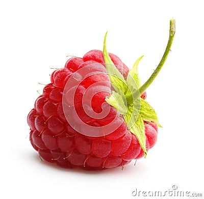 Red ripe berry raspberry Stock Photo