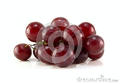 Red ripe grape Stock Photo