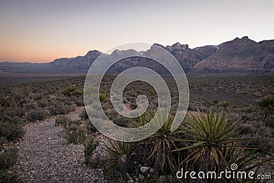 Red Rock Canyon Sunset 2 Stock Photo