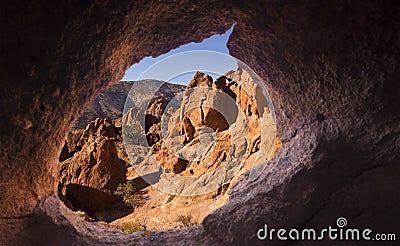 Red Rock Cave Stock Photo