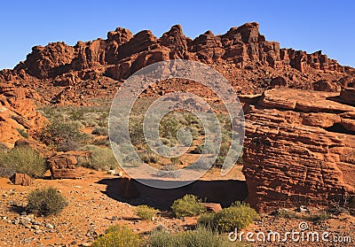 Red Rock Formation Stock Photo