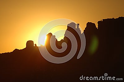 Red Rock Sunset Stock Photo