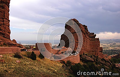 Red Rocks Amphitheater Stock Photo