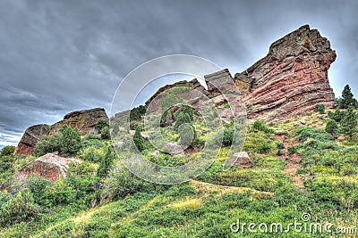 Red Rocks Theater Colorado Stock Photo