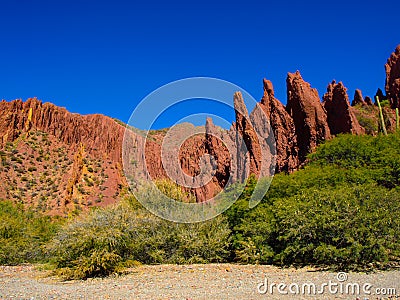 Red rocks of Tupiza Stock Photo