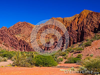 Red rocks of Tupiza Stock Photo