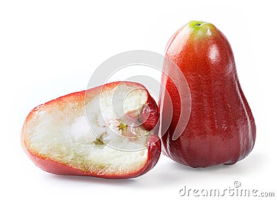 Red rose apple Stock Photo