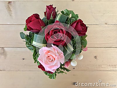 Red rose bouquet Stock Photo