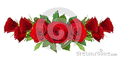 Red rose flowers arrangement Stock Photo