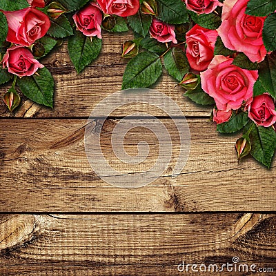 Red rose flowers arrangement Stock Photo