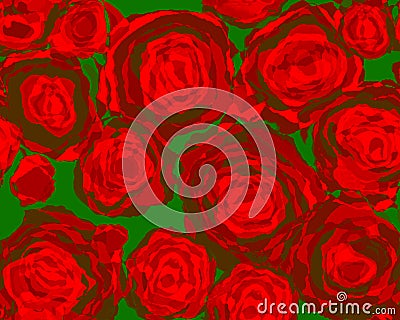 Red Roses Abstract Stock Photo