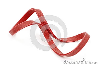 Red Rubber Band Stock Photo