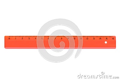 Red ruler Stock Photo
