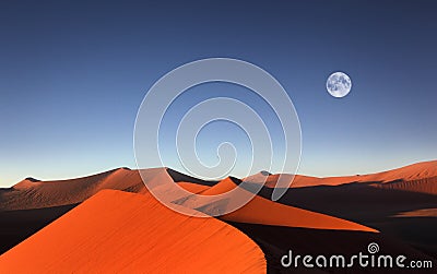 Red sand dune, Sossusvlei, Namibia Stock Photo