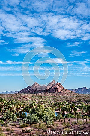 Red Sandstone Buttes Stock Photo