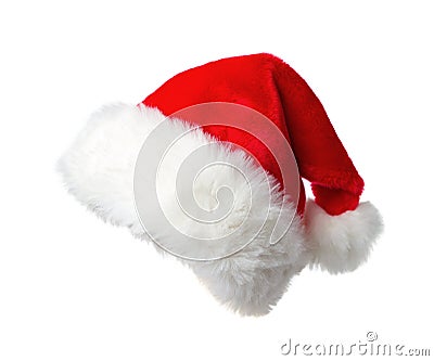 Red Santa's hat Stock Photo