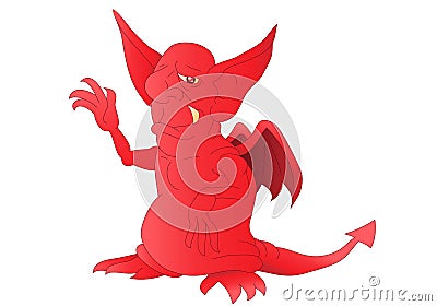 Red satan Stock Photo