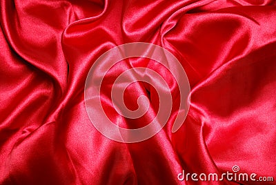 Red sateen Stock Photo