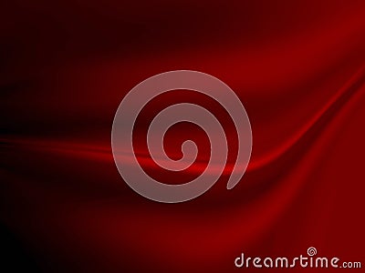 Red Satin/Silk Fabric. Stock Photo