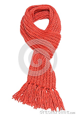 Red scarf Stock Photo