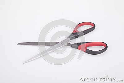 Red scissors Stock Photo