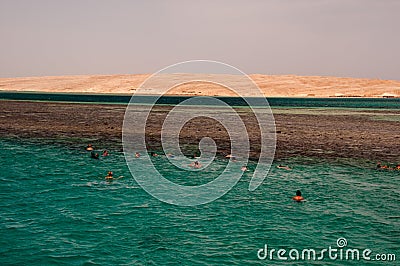 Red sea in Hurghada in Egypt Editorial Stock Photo