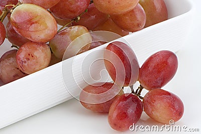 Red Seedless Grapes Stock Photo
