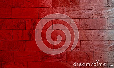 Red shaded brick floor background for creation abstract. Cartoon Illustration